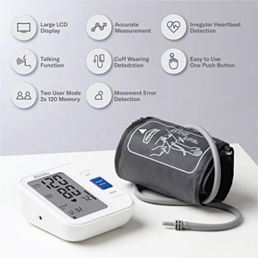 Alcedo Blood Pressure Monitor Upper Arm, Automatic Digital BP Machine ...