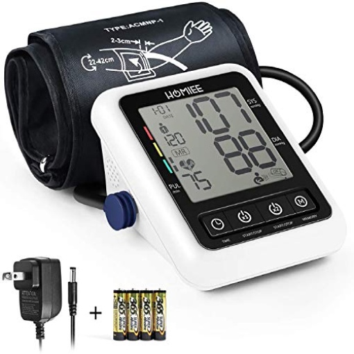 Blood Pressure Machine Upper Arm, 2 Size Cuffs M/L & XL, Medium/Large  9-17 & Extra Large Cuff 13-21, Accurate Automatic Digital BP Monitor  Home